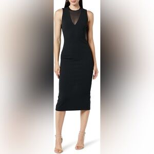 The Drop Joce Black Sleeveless Midi Sheath Dress- NWT